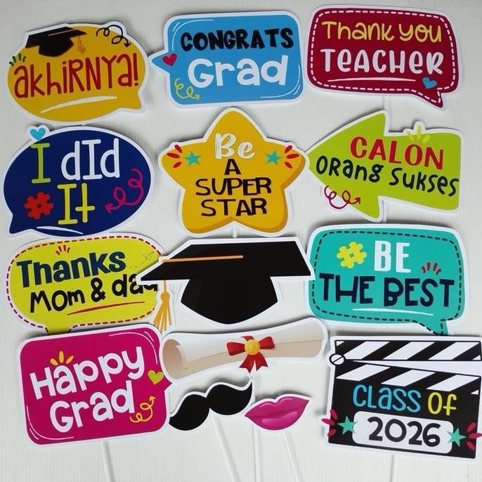 GRADBOARD FUN PROPS GRADUATION PROPS PHOTO BOOTH
