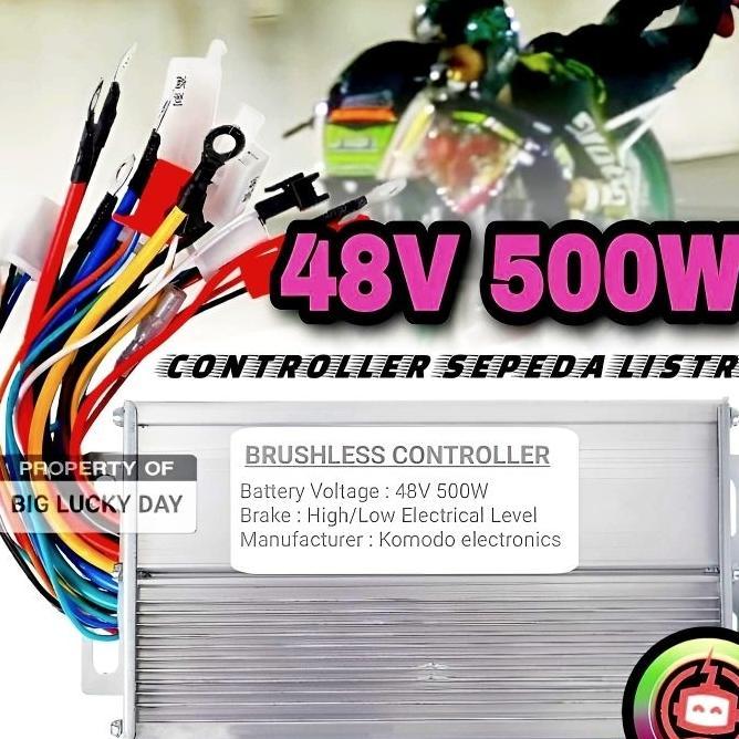 Controller Sepeda Listrik Universal 48V 500W Kontroler Controler 48Volt 500Watt Modul Box Mesin Peng