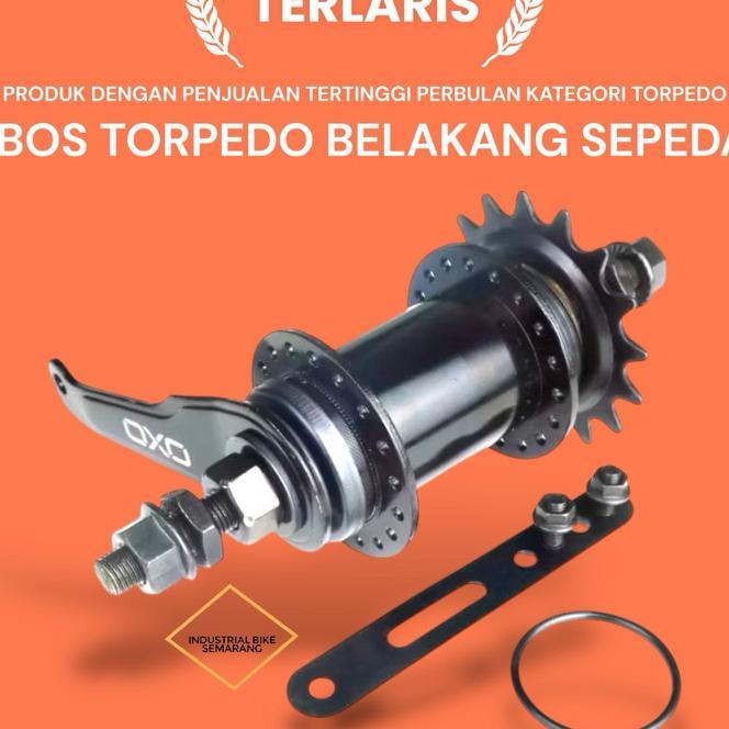 ( Bos Torpedo Oxo / 36H ) Boss Freehub Free Hub Belakang Coaster Brake Fixie Sepeda Lipat Mtb Dll