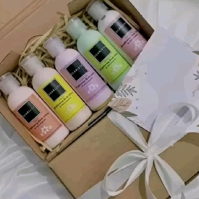 5-PCS Scarlet body lotion mini 30ml Rondom kemasan travel tester