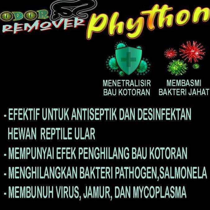 PHYTON ODOR REMOVER PET DISINFECTANT ANTISEPTIK KANDANG ULAR PITON GTP SANCA KEMBANG CORNSNAKE MILK 