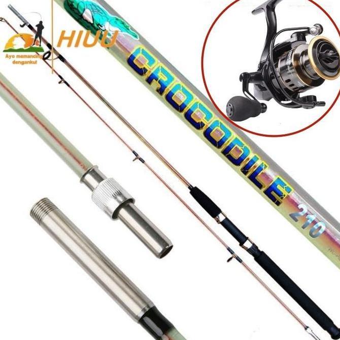 joran pancing 1 set Joran fiber solid 270cm/Joran Fiber Solid Drat Action 8-17 Lbs Medium Super Lent