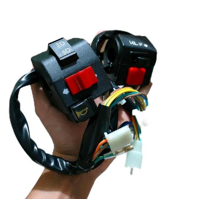 Promo SAKLAR SET SWITCH HOLDER SET KIRI KANAN ASTREA GRAND IMPRESSA LEGENDA 1 LEGENDA 2 KOMPLIT TING