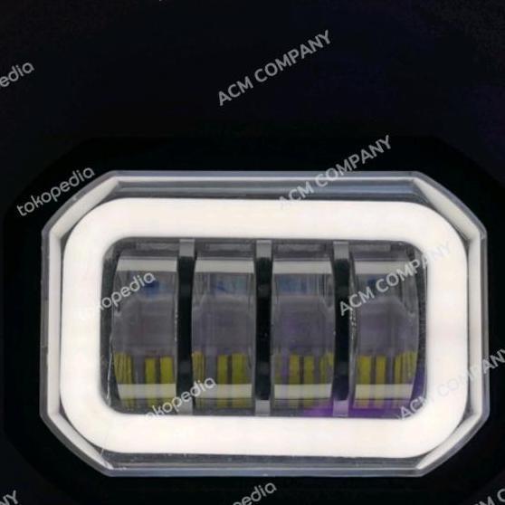 molanomart - Lampu Tembak Sorot LED CWL 4 Mata Lensa 6D 40watt Kotak Daymaker Diskon