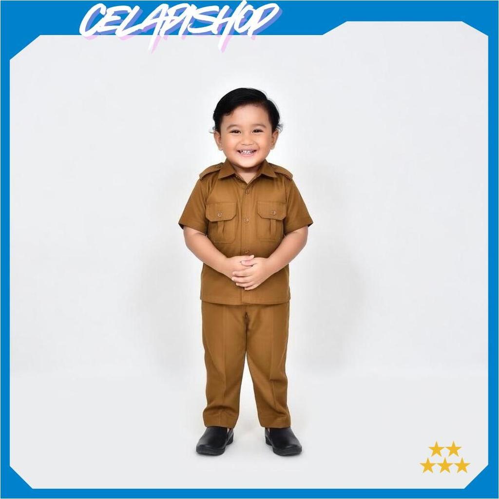 BAJU PROFESI ANAK PNS LAKI LAKI/CELANA SRAGAM PROFESI ANAK GURU KZPromo