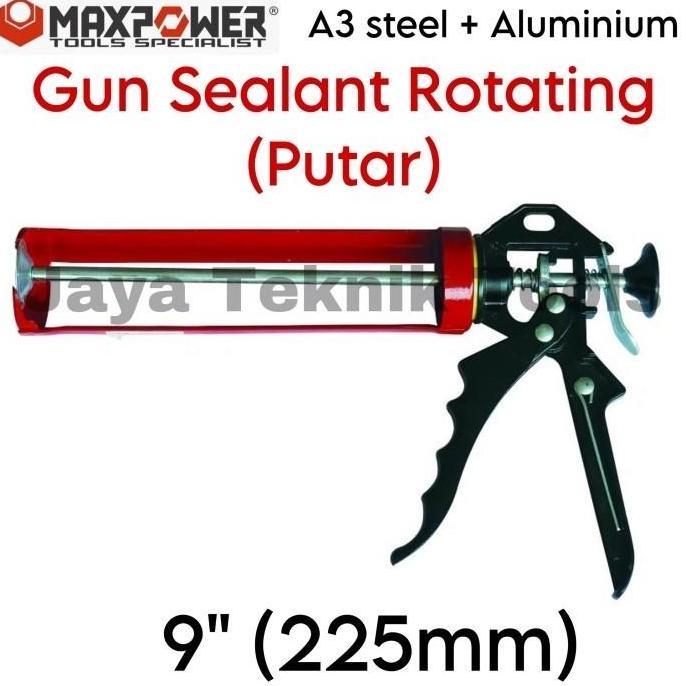 coach_id - Silicon Gun Sealant Maxpower Cangkrang Putar Caulking Air Angin Diskon