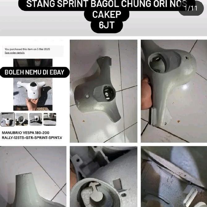 STANG VESPA SPRINT BAGOL ORI NOS PIAGGIP CHUNG CAKEP CAKRA