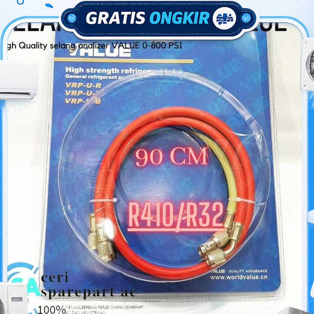 Value Selang Manifold Ac R410/R32 90Cm Analizer
