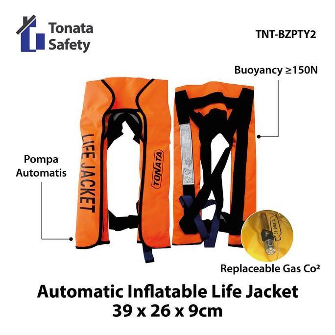 Automatic Inflatable Life Jacket Tonata / Jaket Pelampung Tiup Otomatis / Jaket Snorkling
