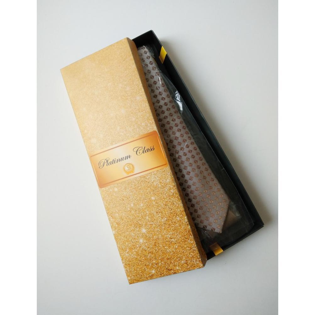 Dasi pria slim gold emas platinum class