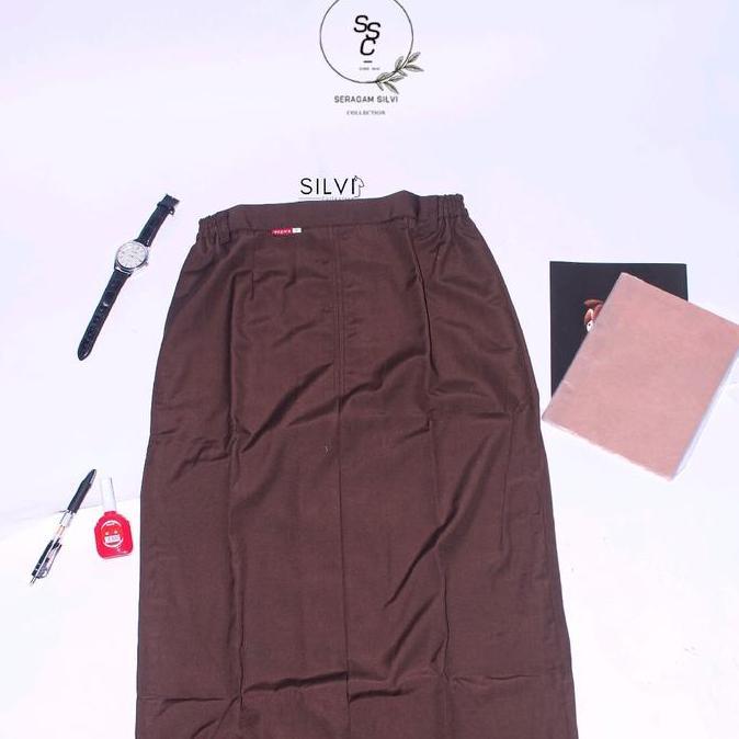 Seragam Rok Sma Span Belah 1 Pramuka-Coklat Allshop