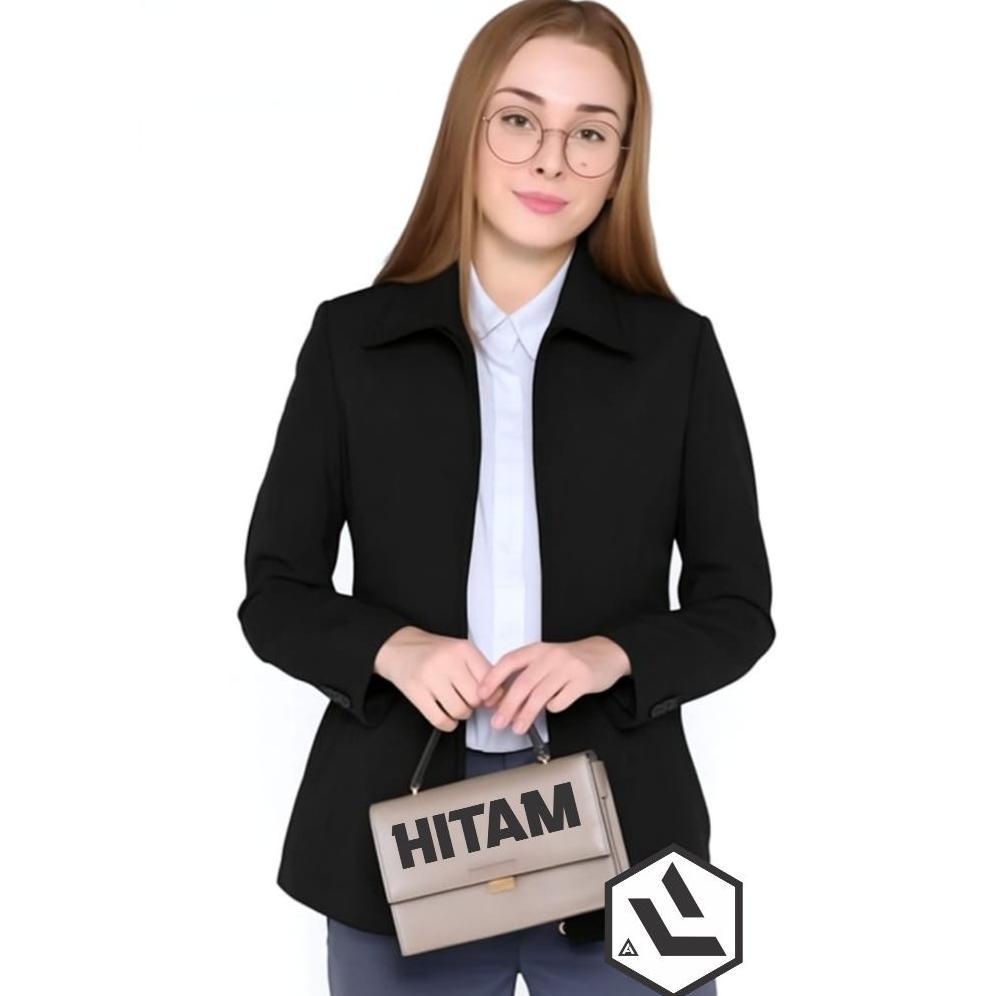 Diskon Jaket Wanita Semi Jas Blezer Jaket Formal Kerja Kantor Wanita M-6Xl  Jasket Blazer Semi Jas W