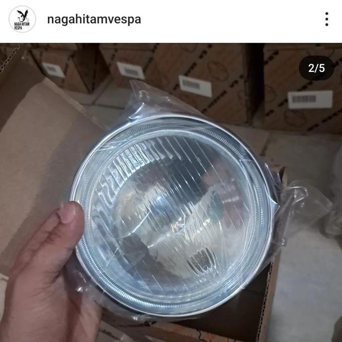 HEADLAMP VESPA SPRINT BAGOL SIEM GRABOR ORI BARU ITALY. CAKRA