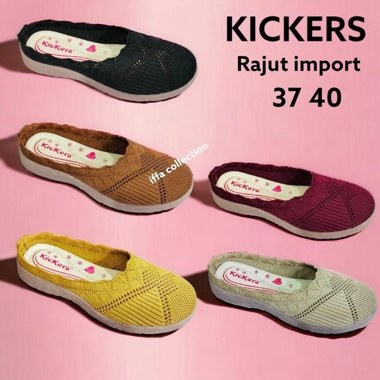 CUCI GUDANG SEPATU SLOP KICKERS  RAJUT BAHAN IMPORT TERBARU