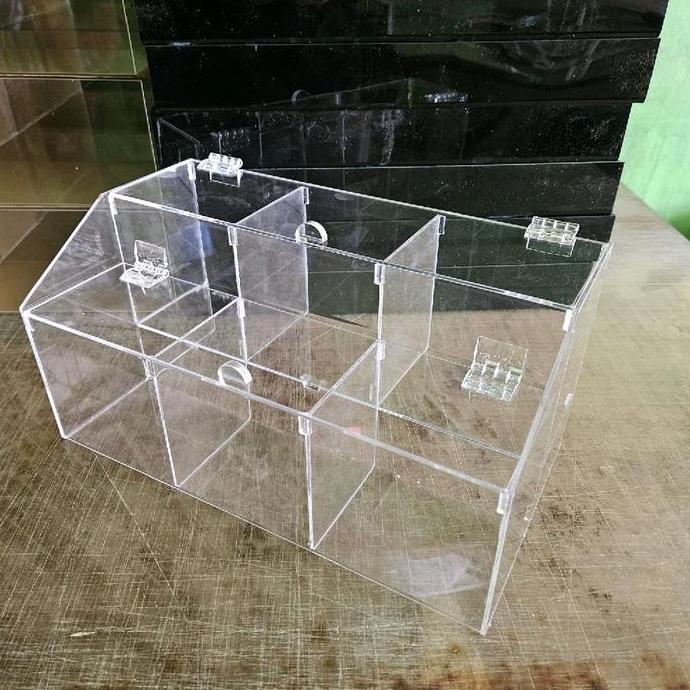 Murah Akrilik Tempat Permen/ Kotak Permen / Toples Permen Wadah