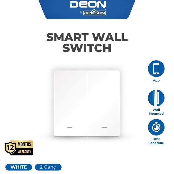 DEON Smart Wall Switch Netral Saklar Dinding Pintar Smart Wall Switch Netral 3 Gang
