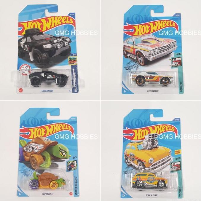 SAND BURNER 356 RALLY CHAMPS - '69 CHEVELLE SILVER TOONED - TURTOSHELL STREET BEASTS - SURF N TURF T