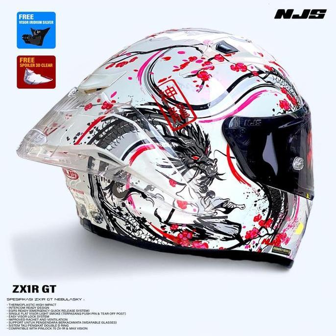 NJS ZX-1R GT SHENLONG - Helm Full Face JS