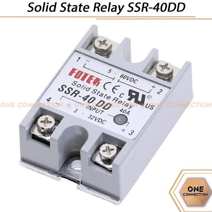 SOLID STATE RELAY SSR-40DD - DC CONTROL DC SINGLE PHASE UPTO UP TO 40A JS99