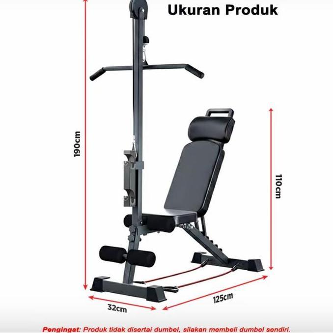Shiny FitBangku Dumbbell Sit Up Bench Kursi Gym Alat Olahraga Alat Fitness Home Gym Bench Press Bang