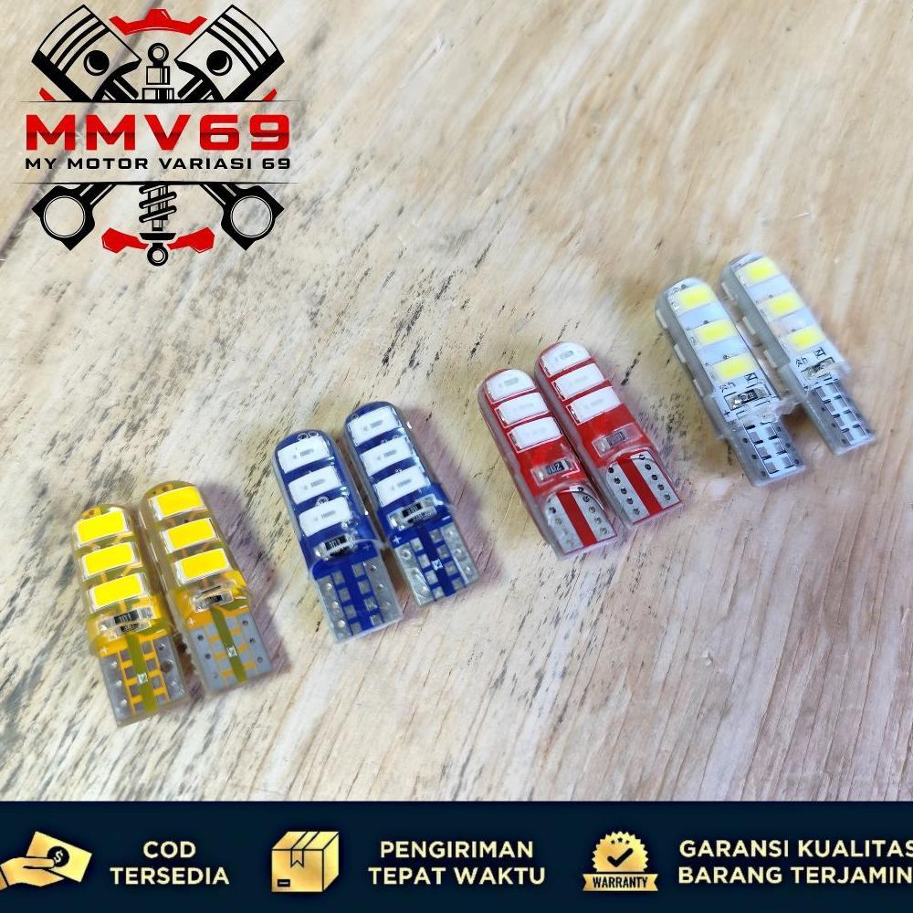 OmQ - LAMPU SEN LED SENJA T10 JELLY KEDIP DOP SEIN KEDIP SEIN FLASH LED MOTOR