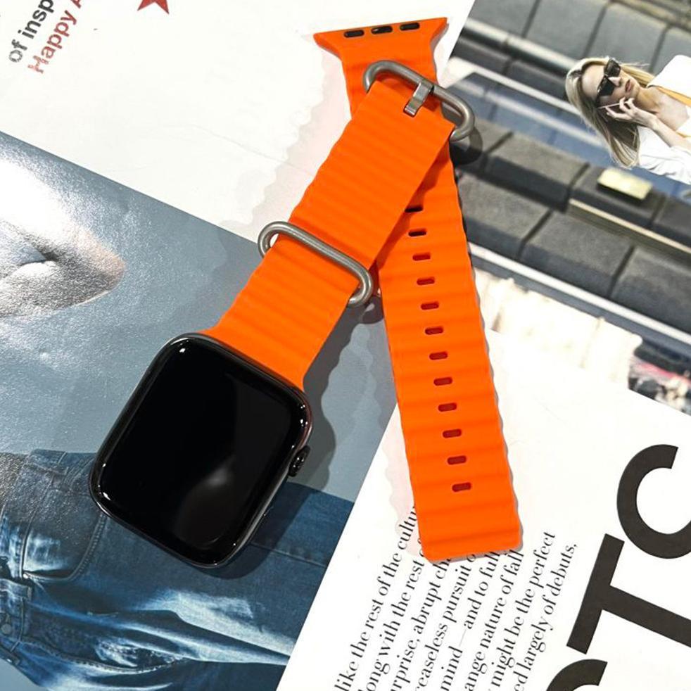 ORIGINAL Silicone Ocean Strap Iwatch Apple Watch Ultra 3 2 49mm 44mm 40mm 45mm Series 11 10 9 8 7 Se
