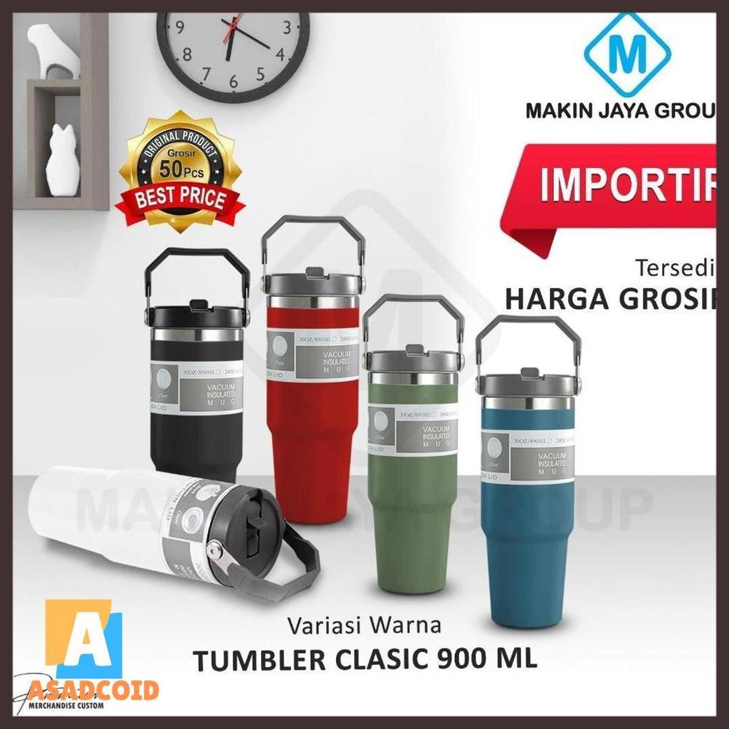 Sale Lucky Promosi Tumbler Vacuum Flask Stainless Classic Mug 900Ml Mjg8054 - Coffee Cup Sport Therm