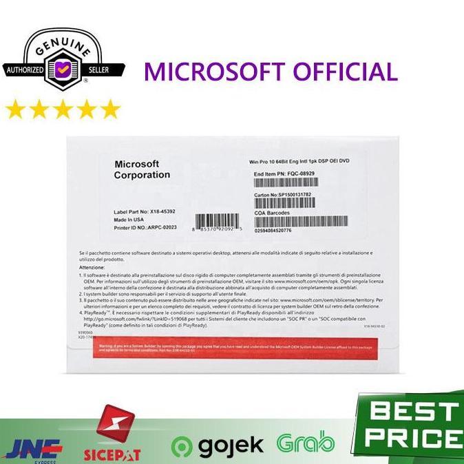 Windows 10 Professional - OEM 1 PC - Original