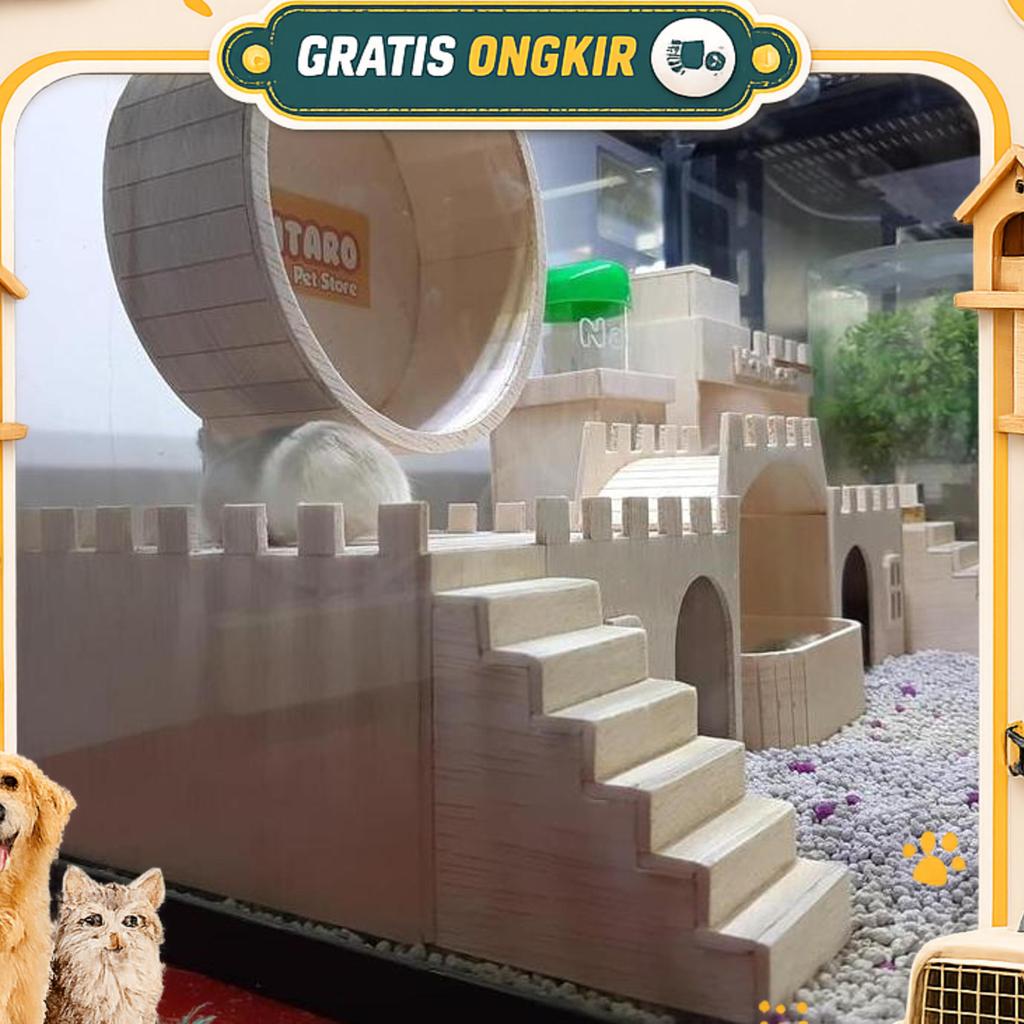 Terarium Kandang Hamster Besar Dan Lucu Mewah Dan Fullset