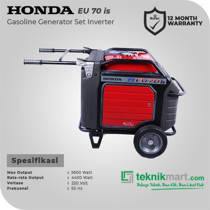 GENSET / GENERATOR SET INVERTER BENSIN HONDA EU70IS (7 KVA) ORIGINAL DAN TERPERCAYA