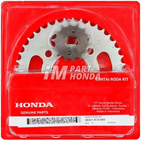 06401-K18-900 GEAR GIR RANTAI RODA 1 SET CB150 VERZA MEGAPRO FI