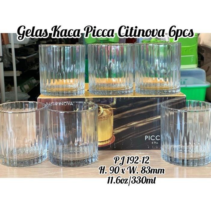 Citinova - Gelas Kaca Picca 6Pcs