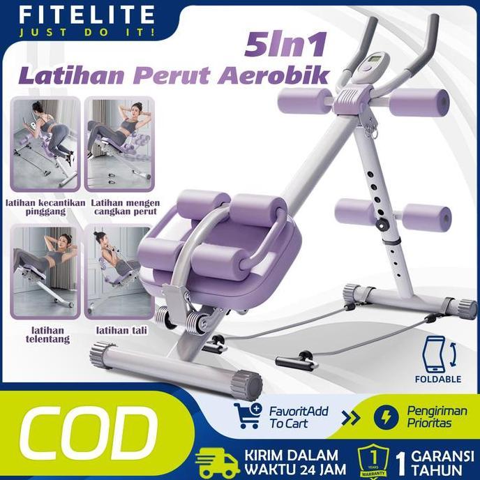 Kebugaran Perut Peredam/alat gym rumahan fitness/Alat Olahraga Fitness Gym Abdominal Latihan Perut/o