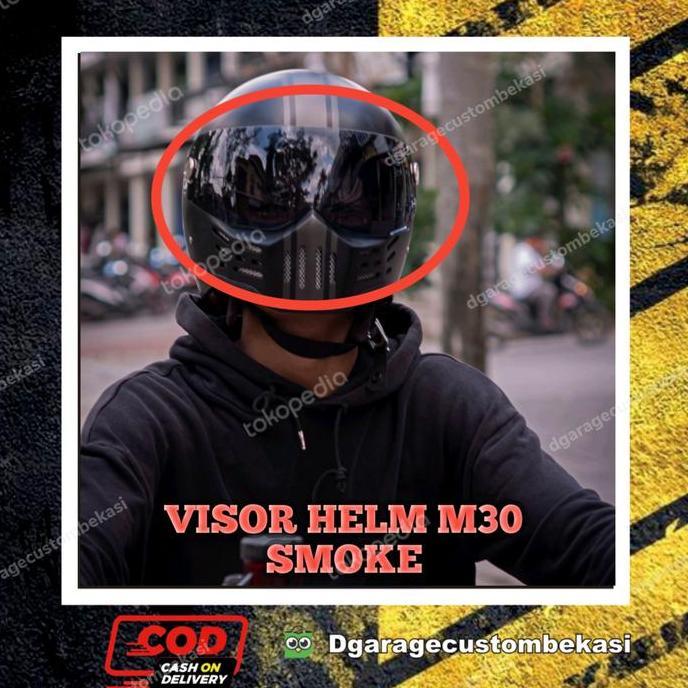 VISOR HELM CUSTOM M30 DGARAGE CUSTOM BEKASI