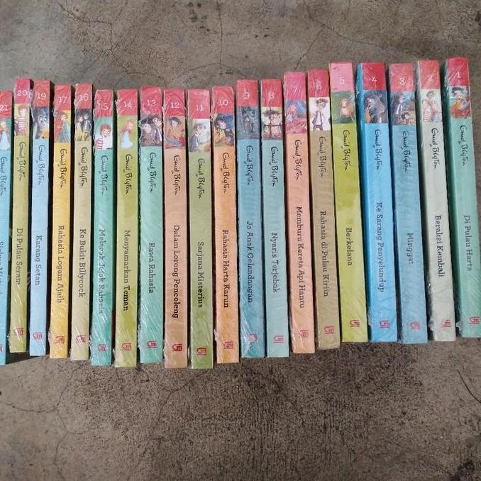 Panhang65 - Lima Sekawan Enid Blyton 5 Novel Anak Pra Remaja Detektif Cilik Books Children Novel No 