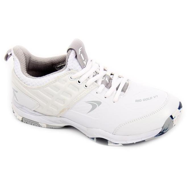 Termurah Flypower Rio Gold V1 Sepatu Badminton White Lite Grey Tontowi Ahmad  Series Free Shoes Bags