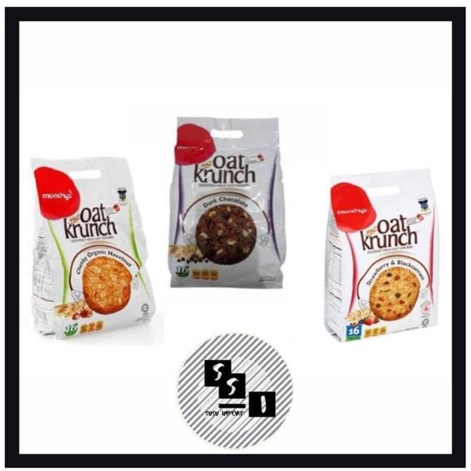 Oat Krunch Biskuit Krakers Chocolate/ Hazelnut/ Strawberry