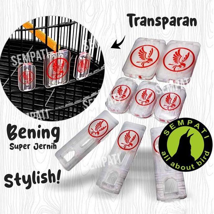 SEMPATI VARIASI SANGKAR MURAI BATU TRANSPARAN STOPER STOPPER BENING SANGKAR KANDANG BURUNG MURAI BAT