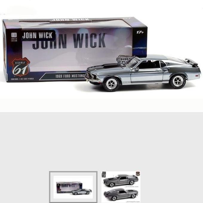 margaretacv / Scale 18 Diecast Greenlight 1969 Ford Mustang Boss 429 John Wick Movie Diskon