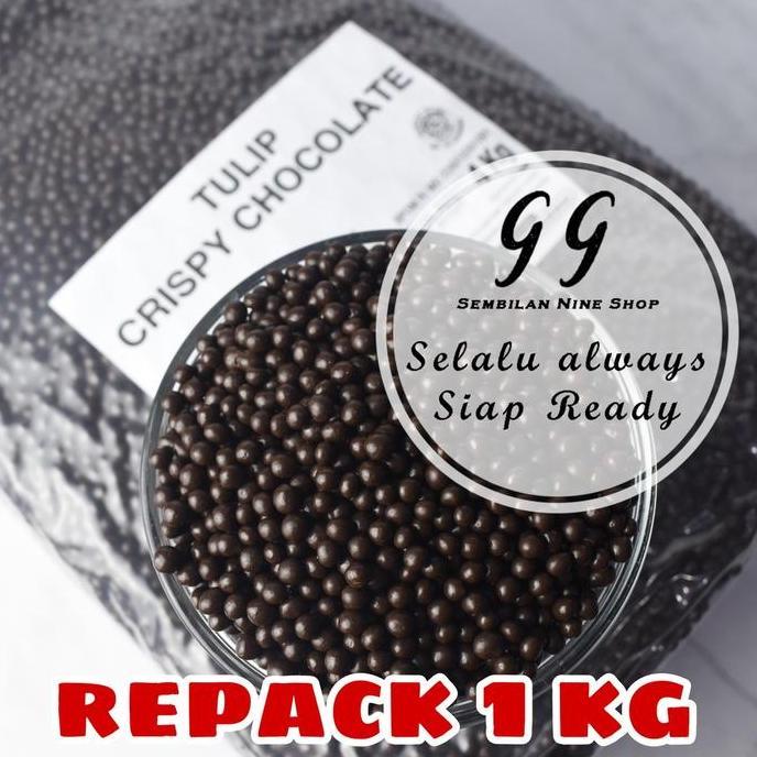 Tulip 1 KG CRISPY Chocolate CrispyBall Pearl Dark Cokelat Coklat Krispi