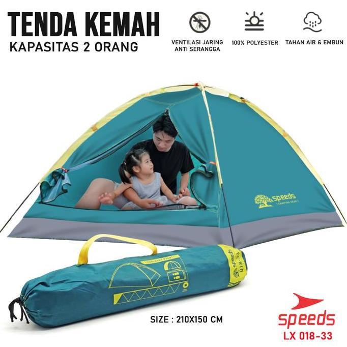 SPEEDS Tenda Camping Tenda Kemah Tenda Gunung Camping Outdoor Hujan Tent Manual Lipat Portabel 018-3