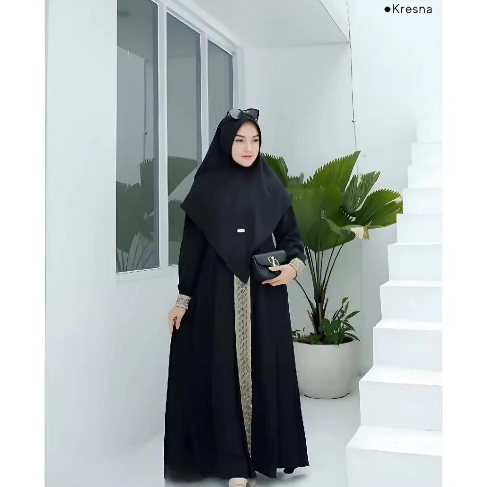 ORIGINAL Gamis Syar'i KANAYA WEAR ONESEET Matt CRINKLE AIR FLOW UKURAN M L XL XXL XXXL