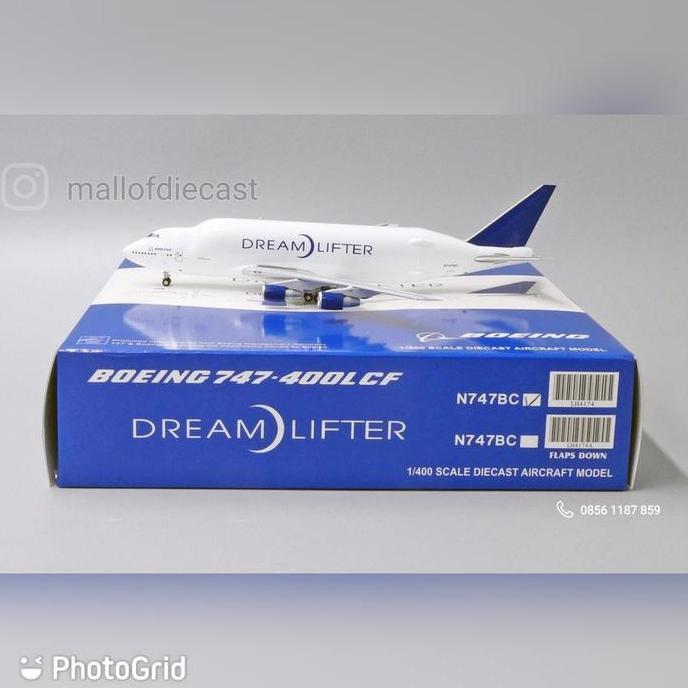 cvarhantama  / Boeing 747-400LCF Dreamlifter N747BC JC Wings 1:400 Diskon