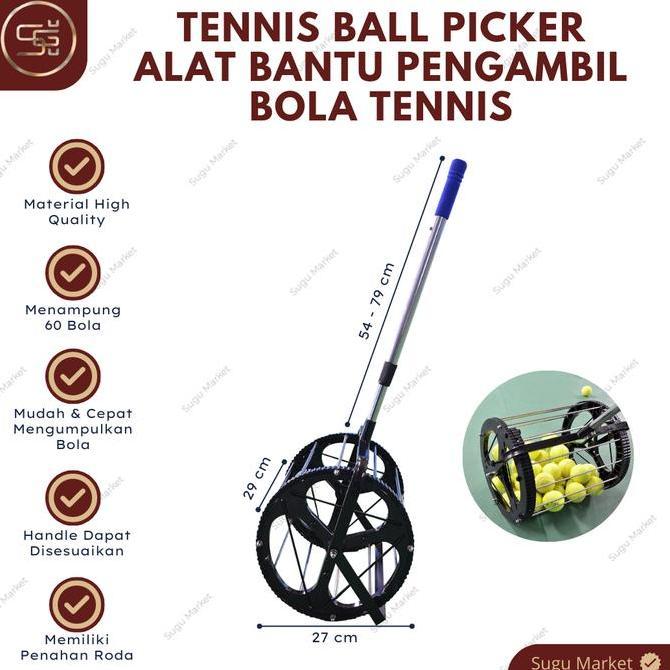 TENNIS BALL PICKER | ALAT PENGAMBIL BOLA TENNIS | TENNIS BALL COLECTOR