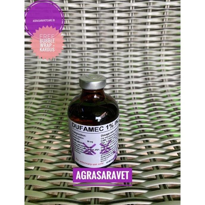 DUFAMEC 1% injeksi 50 ml- obat cacing ampuh seperti INTERMECTIN INJECT