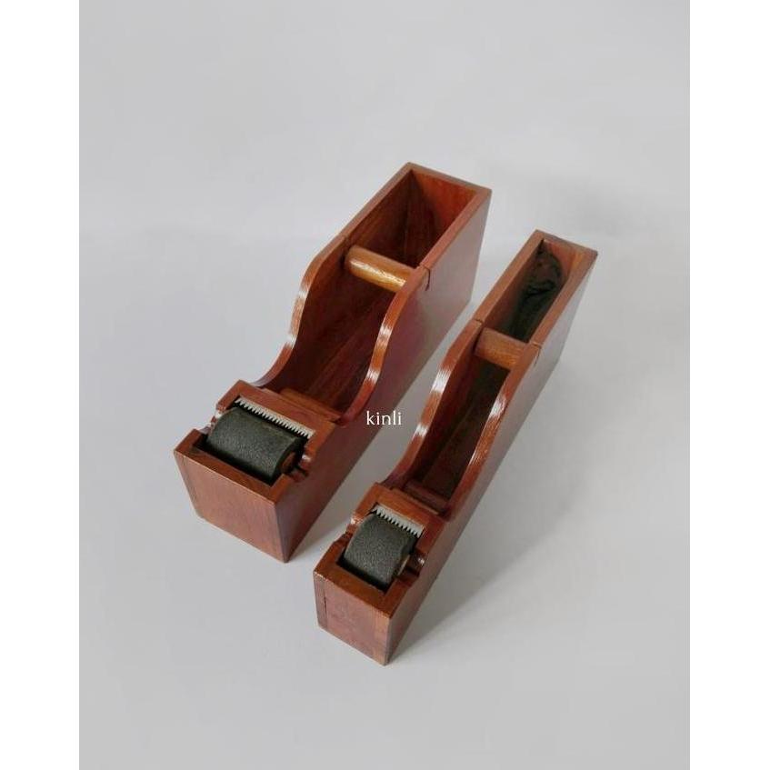 TERBARU - wooden dispenser gummed tape dispenser kayu lakban air
