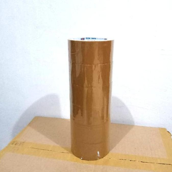 TERBARU - lakban coklat 1 dus, pelekat ,solatip,solasi