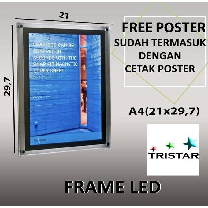 Akrilik Led Menu / Akrilik Display Menu LED (A4)