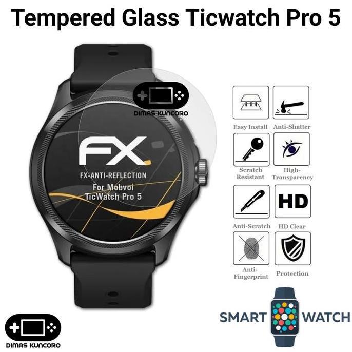 Tempered Glass Ticwatch Pro 5 anti gores screen protector guard lcd ticwatch pro 5