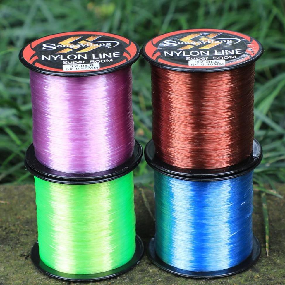 Sougayilang 500m Garis Nylon Super Kuat Empat Warna Pancing